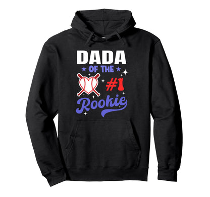 Dada Rookie 1St Baseball Birthday Hoodie - Streetwear Style Men Women - T-Shirt, Sweatshirt, Hoodie