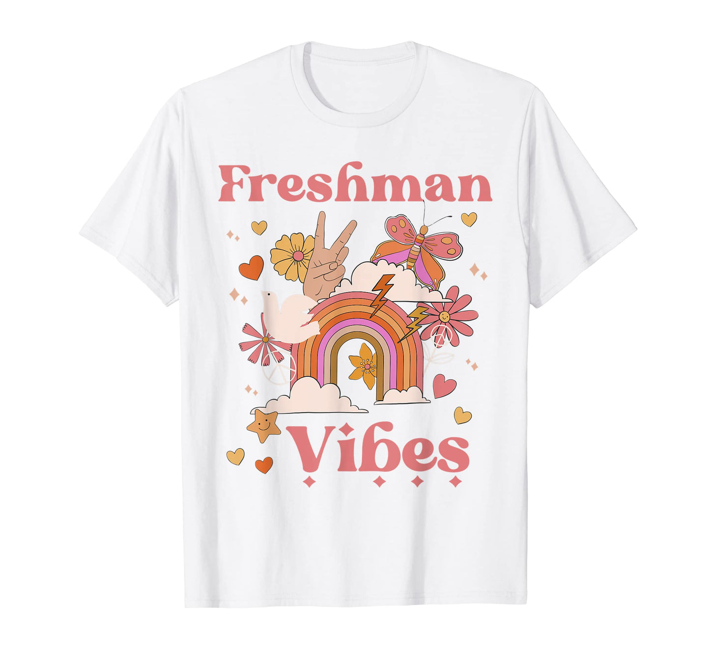 Freshman Vibes High School Boho T-Shirt - Minimalist Print Men Women - T-Shirt, Sweatshirt, Hoodie