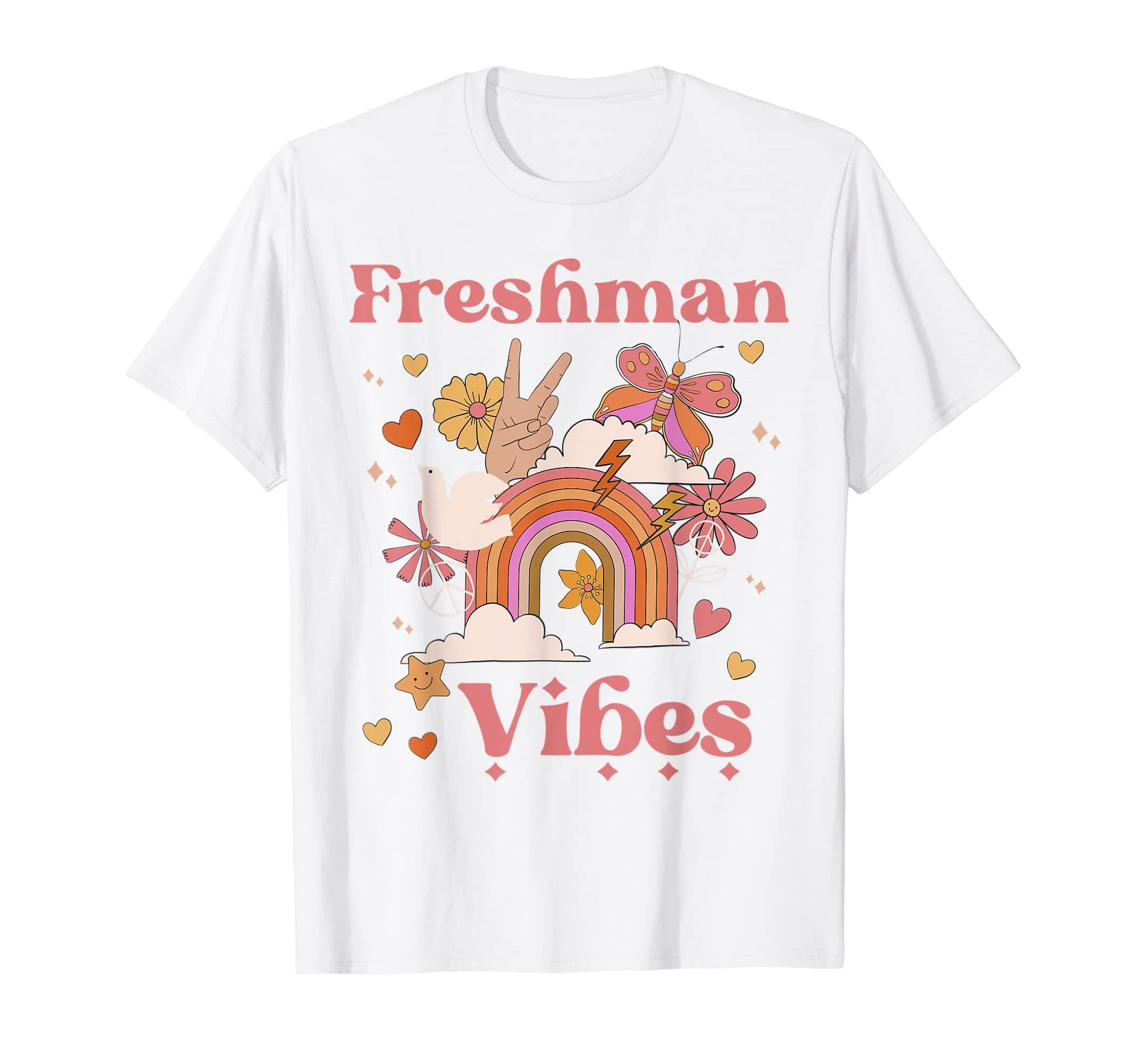 Freshman Vibes High School Boho T-Shirt - Minimalist Print Men Women - T-Shirt, Sweatshirt, Hoodie