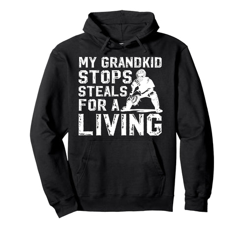 Proud Baseball Catcher Grandpa Baseball Hoodie - Streetwear Style Unisex - T-Shirt, Sweatshirt, Hoodie
