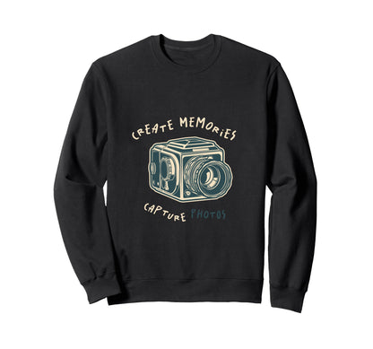 Photography Camera Snap Photo Cameras Sweatshirt - Trendy Graphic Unisex - T-Shirt, Sweatshirt, Hoodie
