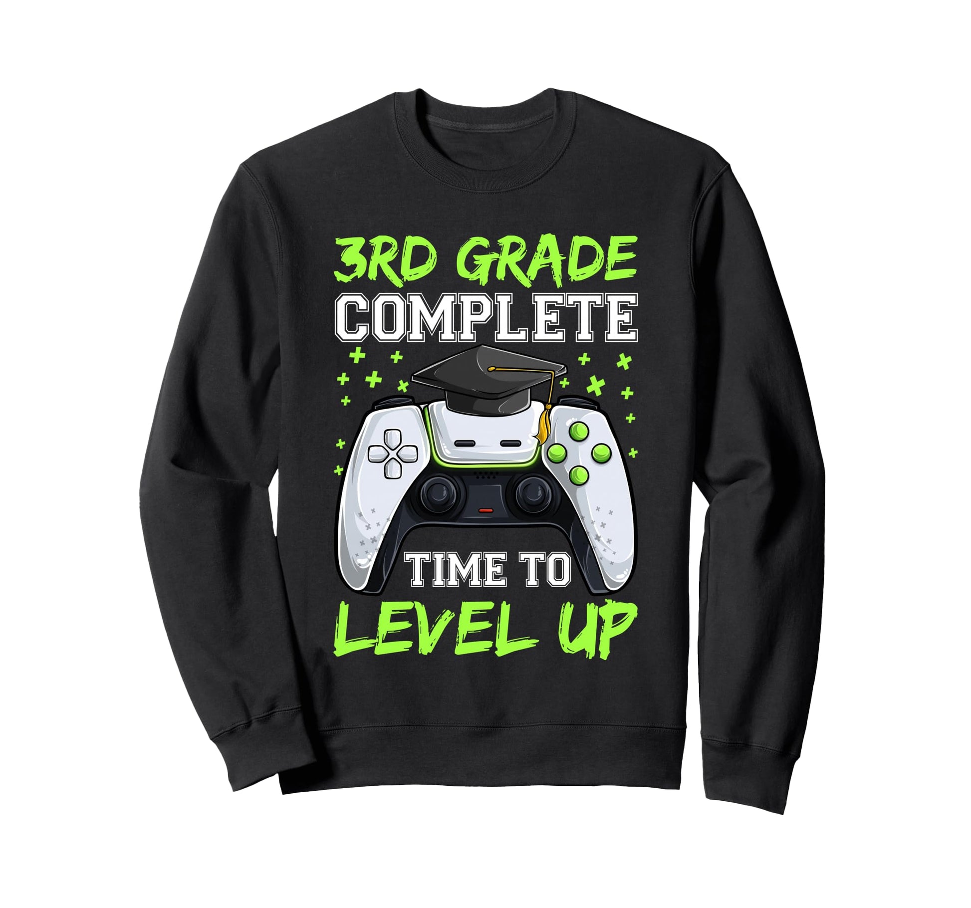 3Rd Grade Complete Time To Level Sweatshirt - Minimalist Print Men Women - T-Shirt, Sweatshirt, Hoodie