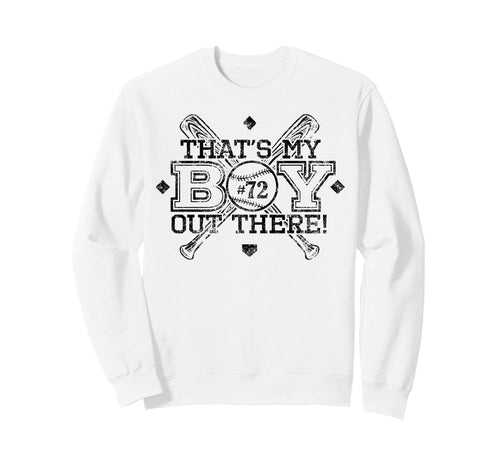 Baseball Mom Dad Thats My Proud Sweatshirt - Trendy Graphic Men Women - T-Shirt, Sweatshirt, Hoodie