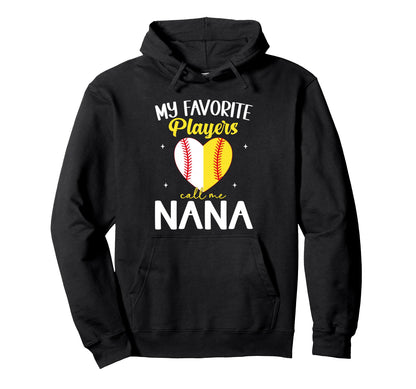 Funny My Favorite Baseball Softball Players Hoodie - Trendy Graphic Unisex - T-Shirt, Sweatshirt, Hoodie