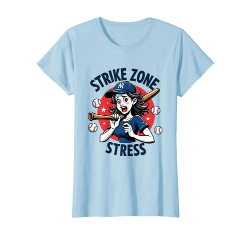 Strike Zone Stress Mom Baseball T-Shirt - Unique Graphic Men Women - T-Shirt, Sweatshirt, Hoodie