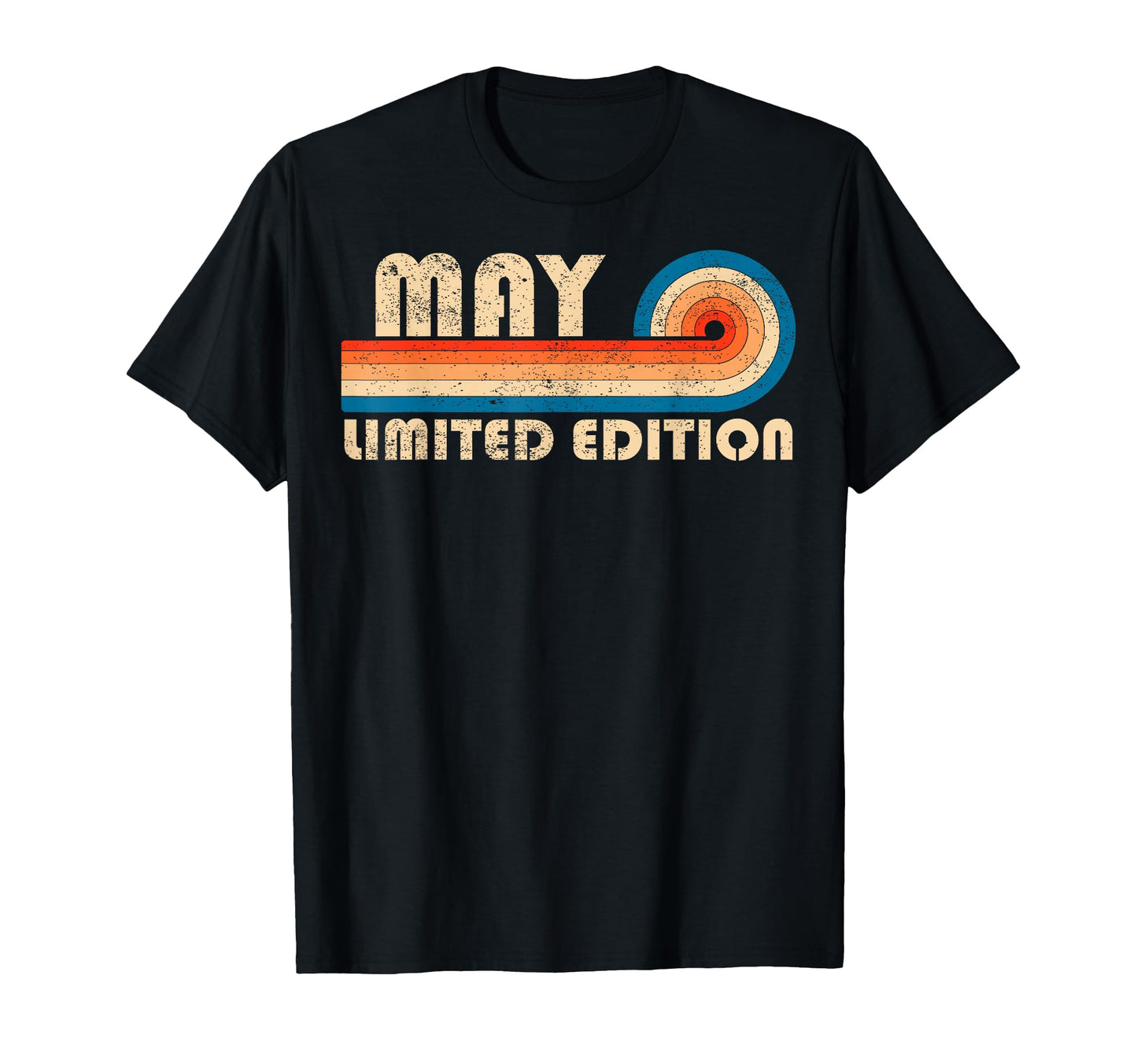 May 70S 80S Sunset Stripe T-Shirt - Trendy Graphic Unisex - T-Shirt, Sweatshirt, Hoodie