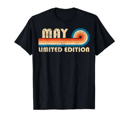 May 70S 80S Sunset Stripe T-Shirt - Trendy Graphic Unisex - T-Shirt, Sweatshirt, Hoodie