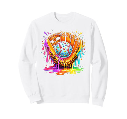 Baseball Season Game Day Vibes Sweatshirt - Minimalist Print for Adults - T-Shirt, Sweatshirt, Hoodie