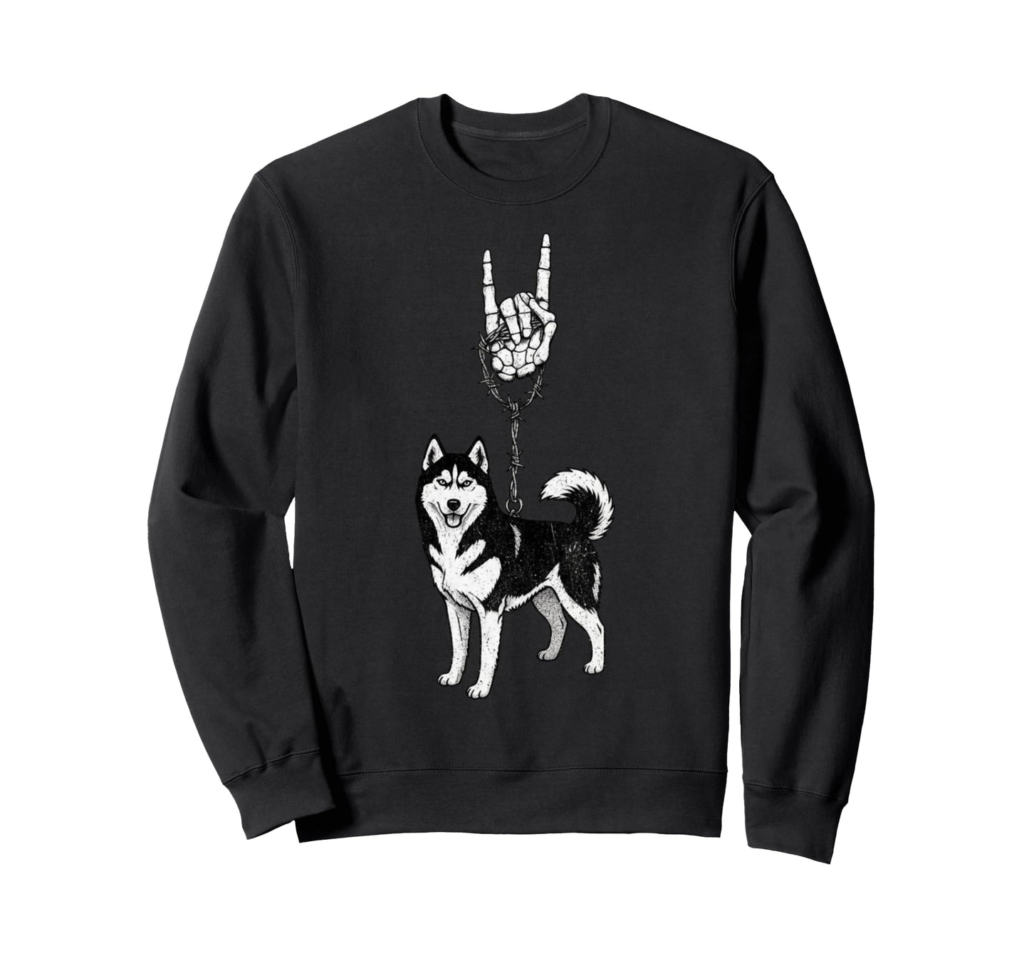 Siberian Husky Dog Mushing 90S Alt Sweatshirt - Novelty Apparel for Adults - T-Shirt, Sweatshirt, Hoodie