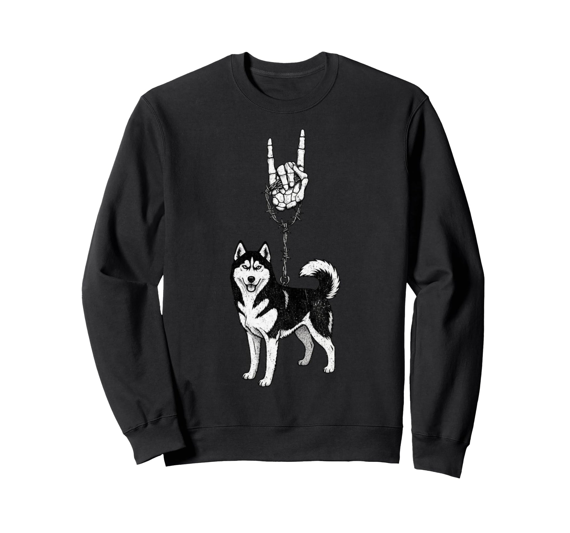 Siberian Husky Dog Mushing 90S Alt Sweatshirt - Novelty Apparel for Adults - T-Shirt, Sweatshirt, Hoodie