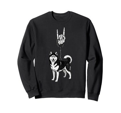Siberian Husky Dog Mushing 90S Alt Sweatshirt - Novelty Apparel for Adults - T-Shirt, Sweatshirt, Hoodie