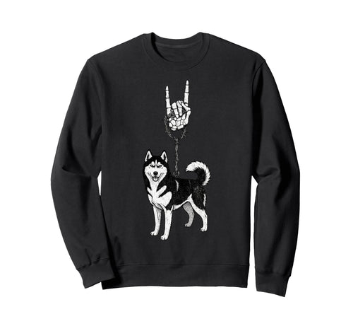 Siberian Husky Dog Mushing 90S Alt Sweatshirt - Novelty Apparel for Adults - T-Shirt, Sweatshirt, Hoodie