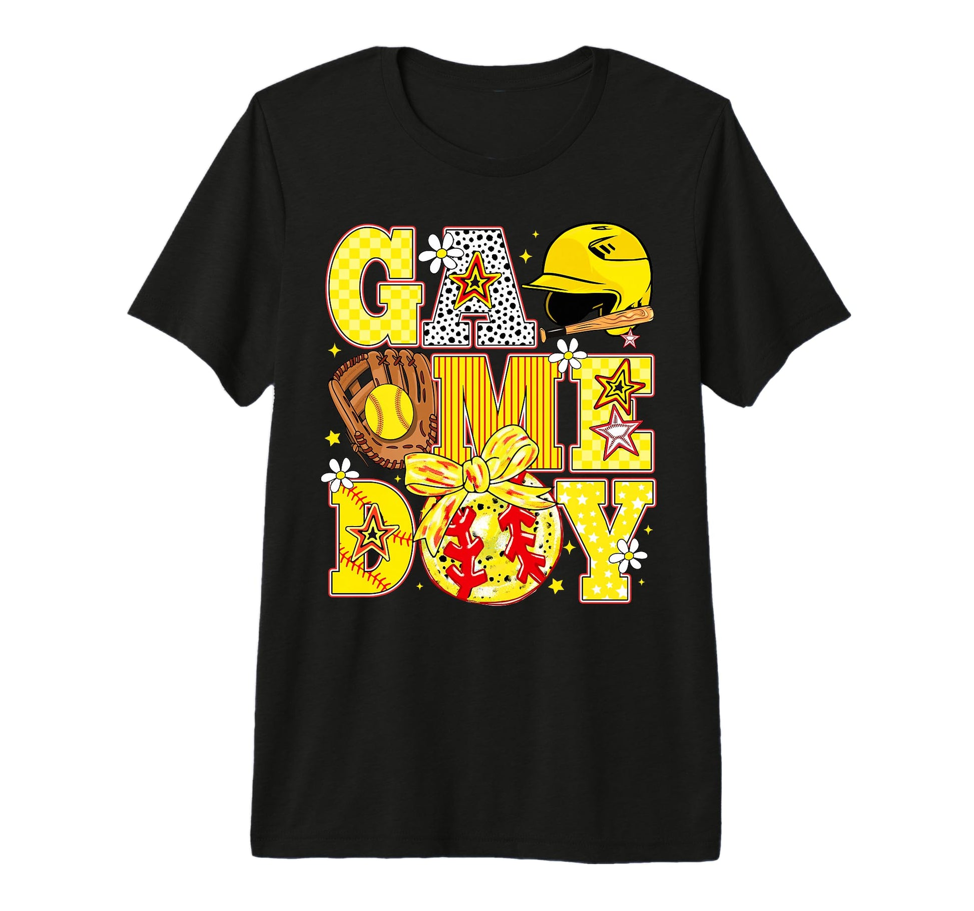 Softball Mama Mom Daughter Game Day T-Shirt - Aesthetic Graphic Men Women - T-Shirt, Sweatshirt, Hoodie