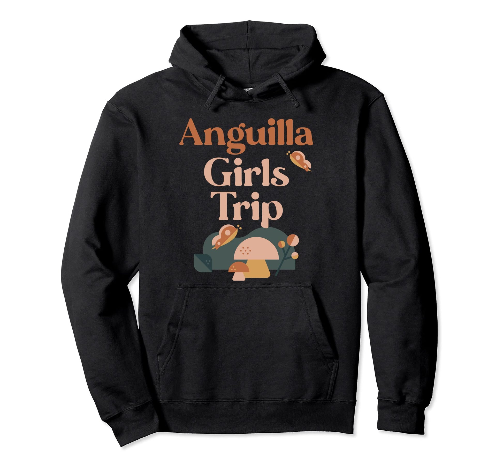 Anguilla Trip Matching Group Groovy Boho Hoodie - Graphic Print Men Women - T-Shirt, Sweatshirt, Hoodie