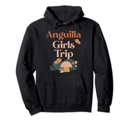 Anguilla Trip Matching Group Groovy Boho Hoodie - Graphic Print Men Women - T-Shirt, Sweatshirt, Hoodie