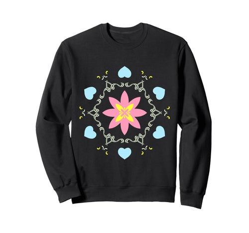Blossom Love Mandala Boho Hippie Sweatshirt - Minimalist Print Men Women - T-Shirt, Sweatshirt, Hoodie