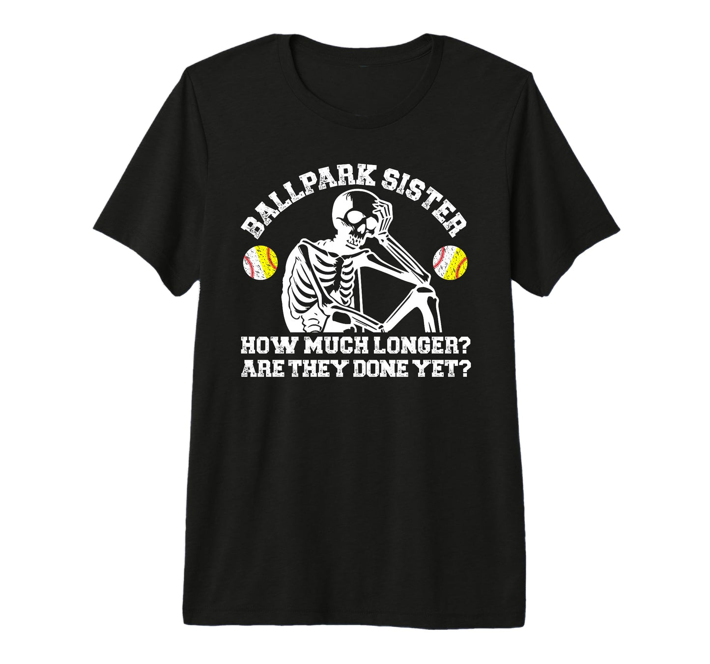 Ballpark Sister Funny Baseball Softball T-Shirt - Aesthetic Graphic Unisex - T-Shirt, Sweatshirt, Hoodie
