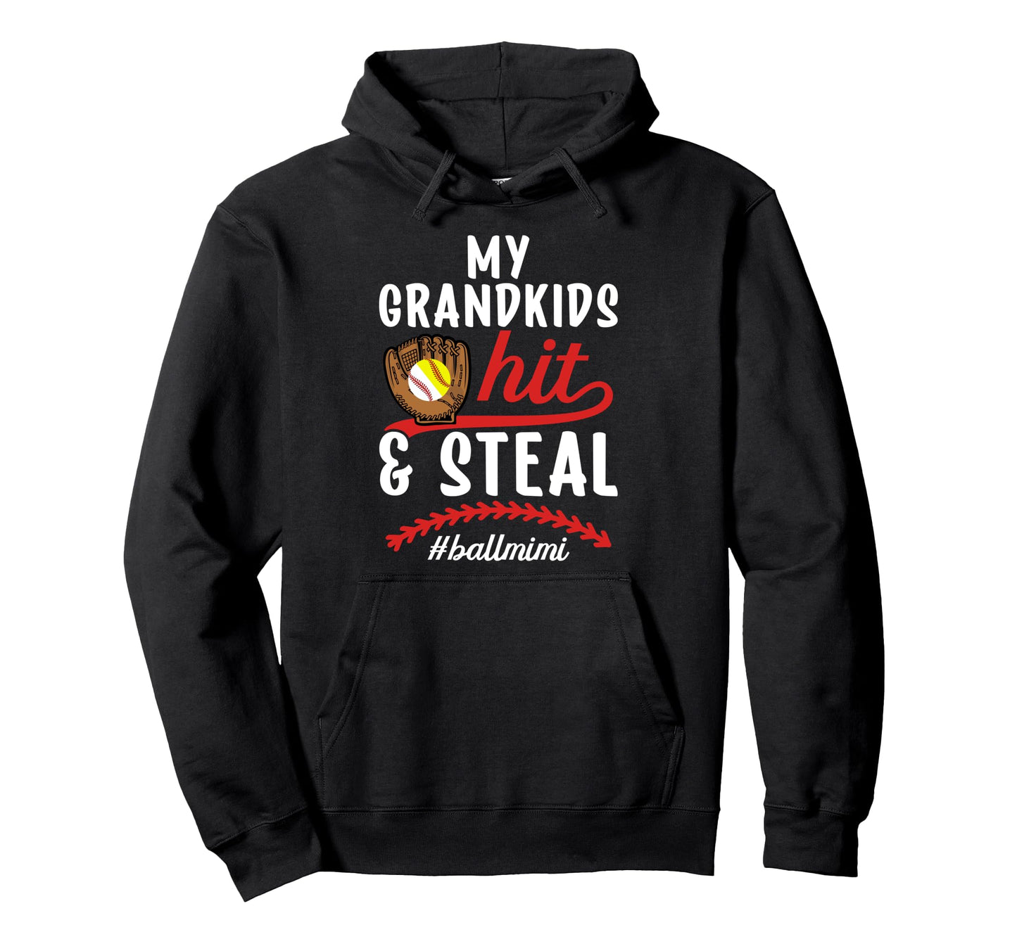 Ball Mimi Funny Baseball Softball Mimi Hoodie - Unique Graphic Unisex - T-Shirt, Sweatshirt, Hoodie