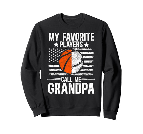 Favorite Players Call Me Grandpa Sweatshirt - Minimalist Print Men Women - T-Shirt, Sweatshirt, Hoodie