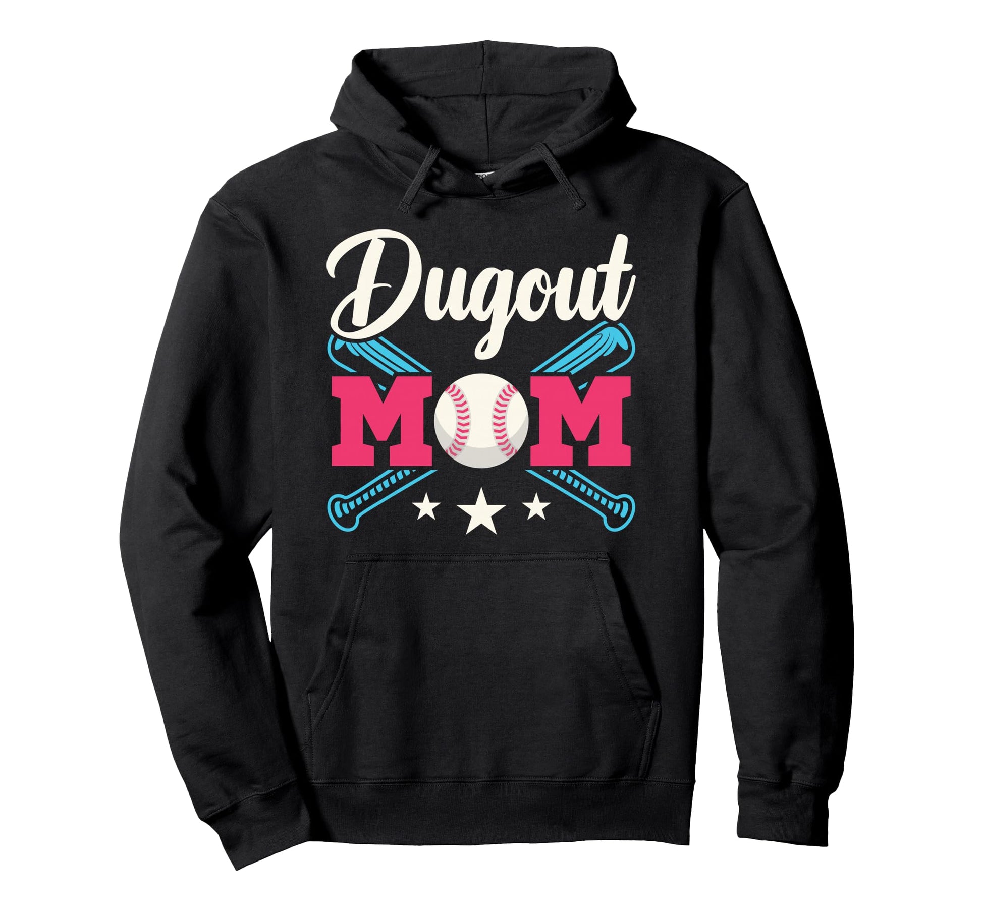 Dugout Mom Baseball Parent T Ball Ball Hoodie - Streetwear Style for Adults - T-Shirt, Sweatshirt, Hoodie