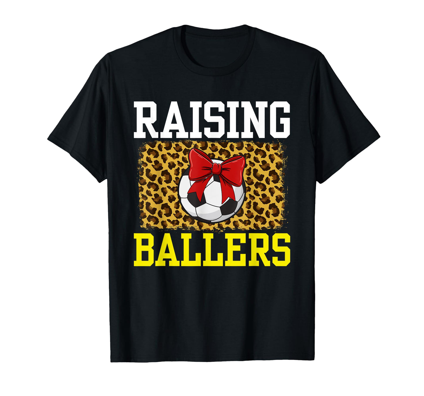 Raising Ballers Soccer Red Bow Ball Hoodie - Streetwear Style for Adults - T-Shirt, Sweatshirt, Hoodie