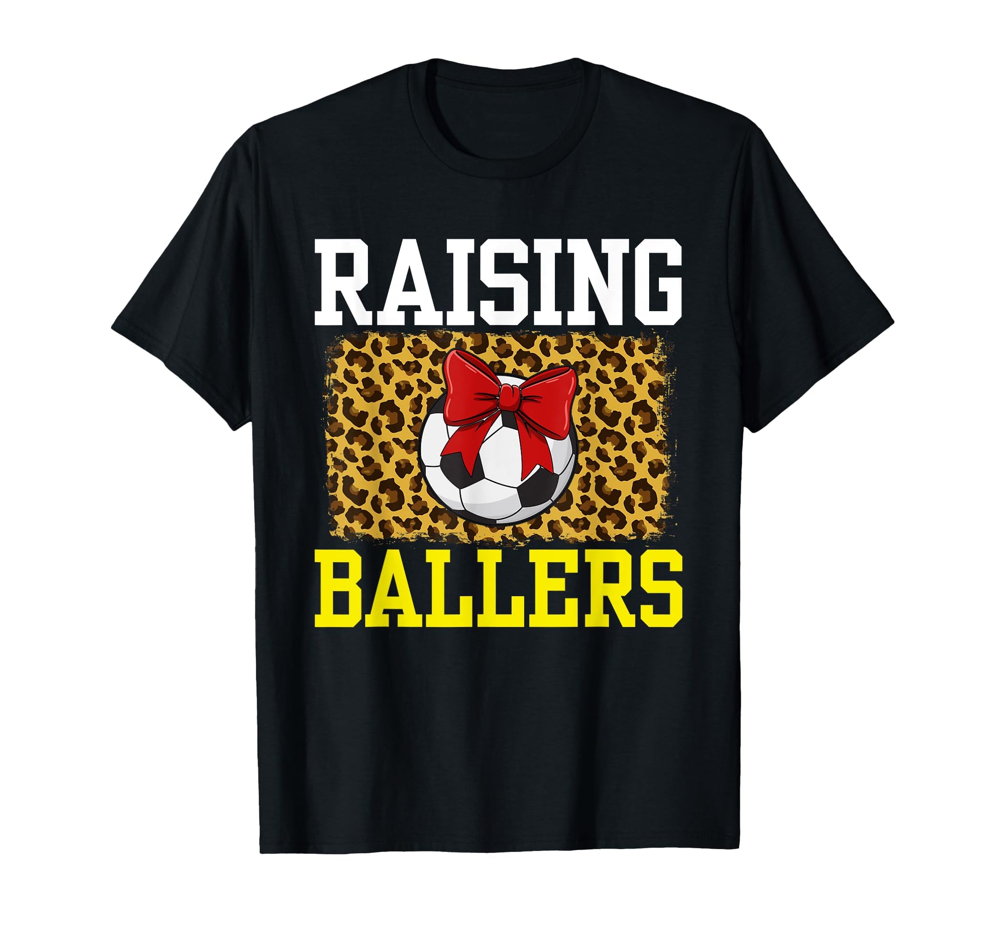 Raising Ballers Soccer Red Bow Ball Hoodie - Streetwear Style for Adults - T-Shirt, Sweatshirt, Hoodie