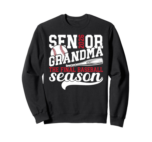 Baseball Senior Grandma 2026 Sweatshirt - Novelty Apparel for Adults - T-Shirt, Sweatshirt, Hoodie