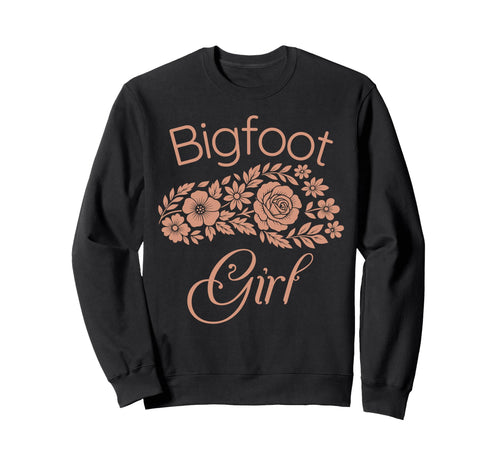 Bigfoot Floral Sasquatch Flower Boho Sweatshirt - Graphic Print Unisex - T-Shirt, Sweatshirt, Hoodie