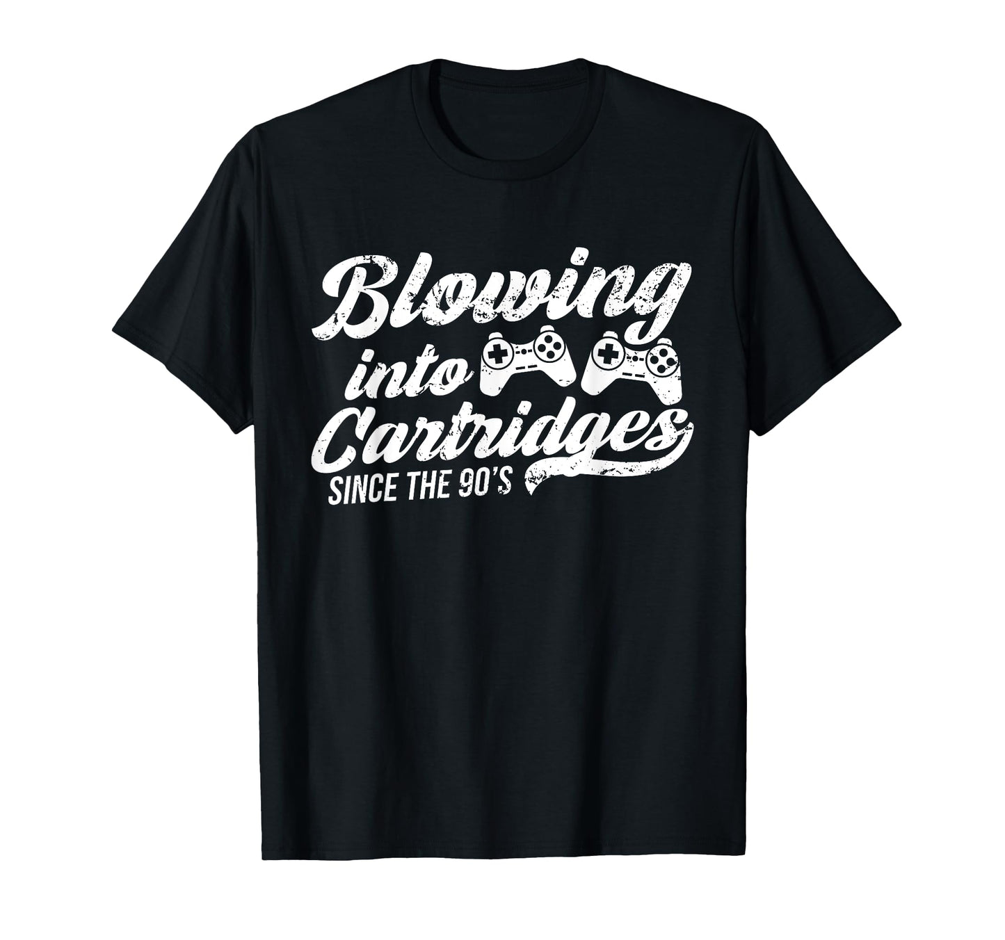 Gaming Blowing Into Cartridges Since T-Shirt - Unique Graphic Men Women - T-Shirt, Sweatshirt, Hoodie