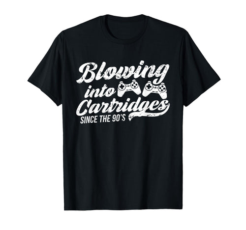 Gaming Blowing Into Cartridges Since T-Shirt - Unique Graphic Men Women - T-Shirt, Sweatshirt, Hoodie