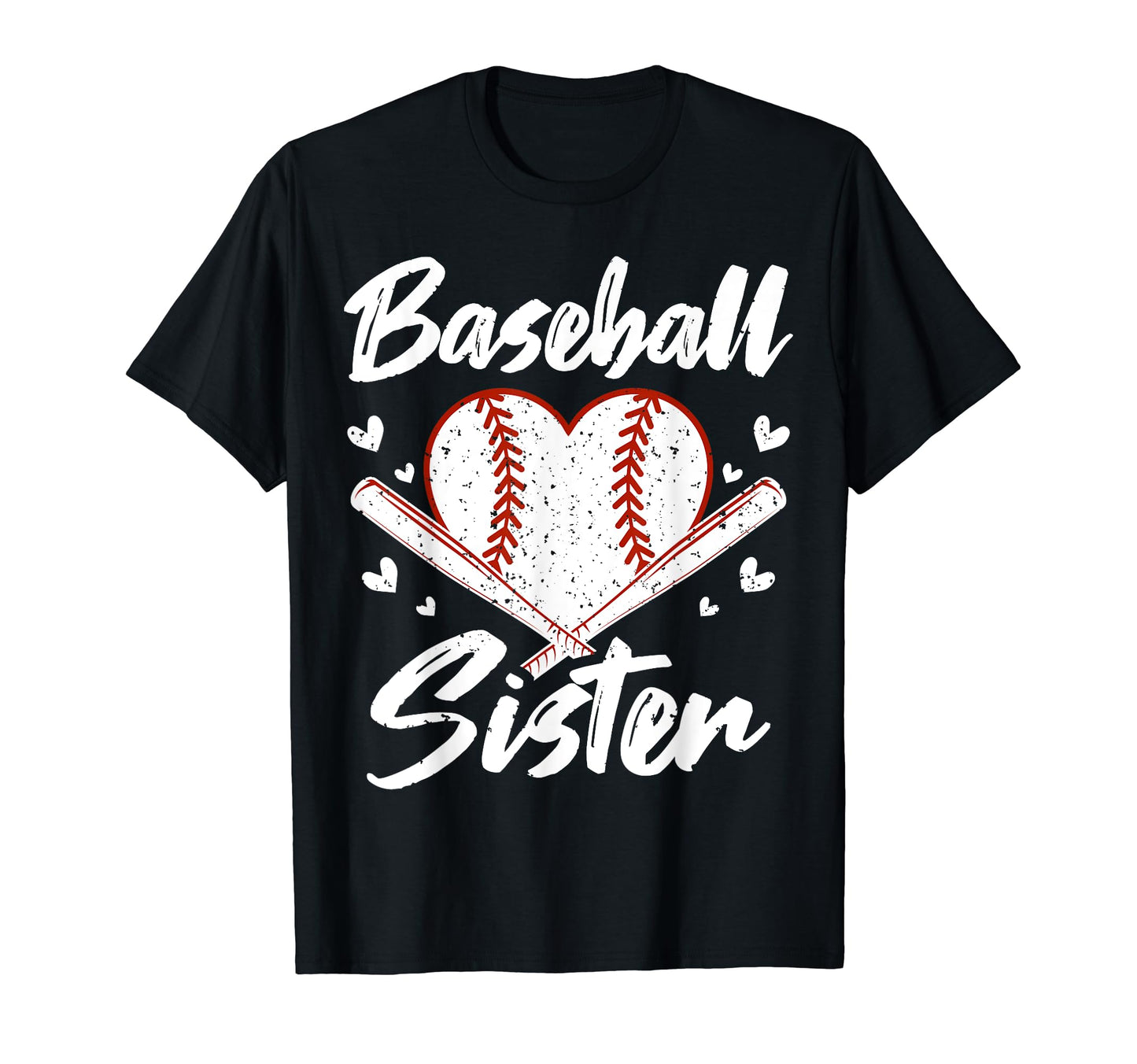 Baseball Heart Sister Baseball Player T-Shirt - Aesthetic Graphic Unisex - T-Shirt, Sweatshirt, Hoodie