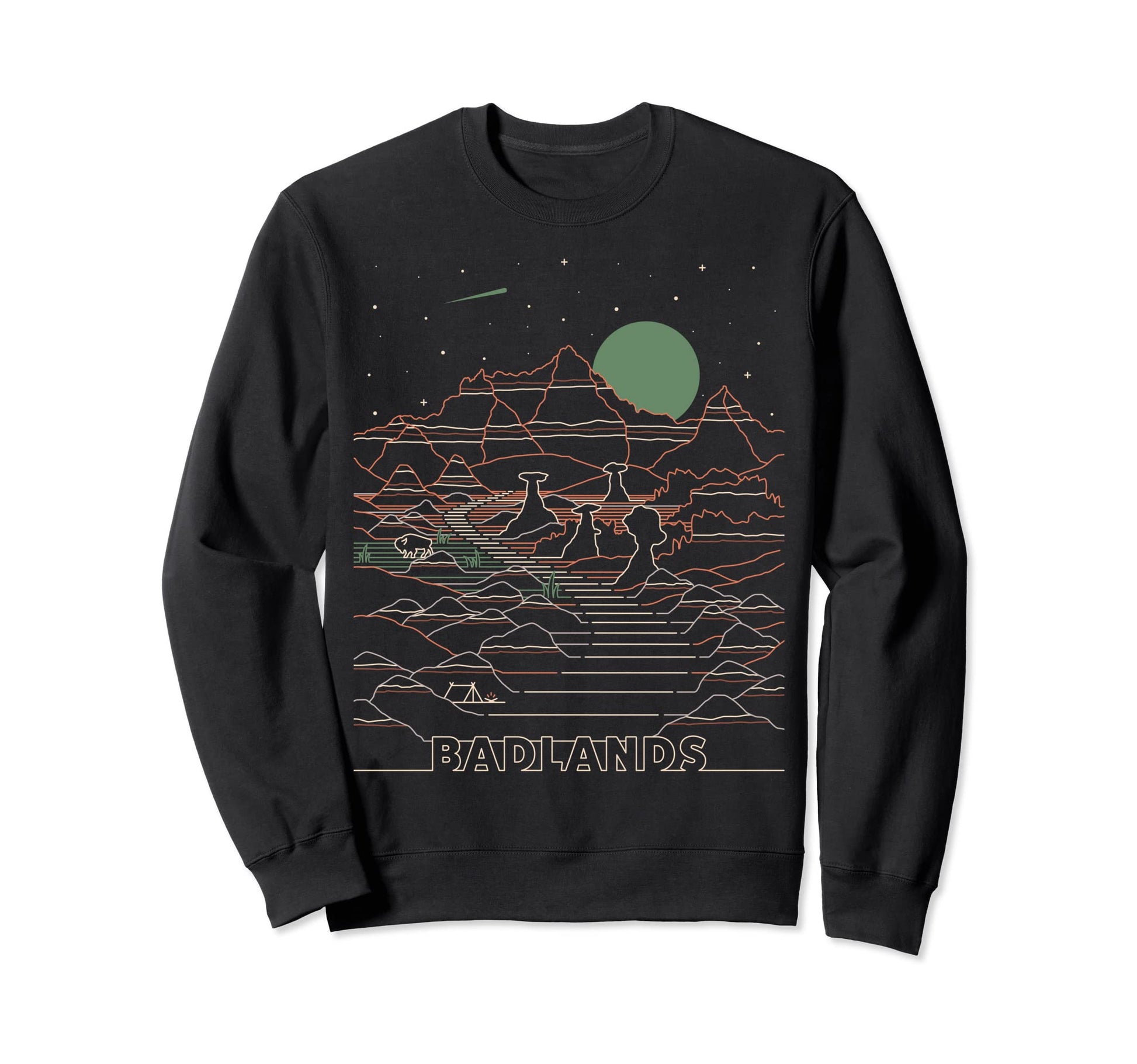 Badlands National Park South Dakota Sweatshirt - Graphic Print Men Women - T-Shirt, Sweatshirt, Hoodie
