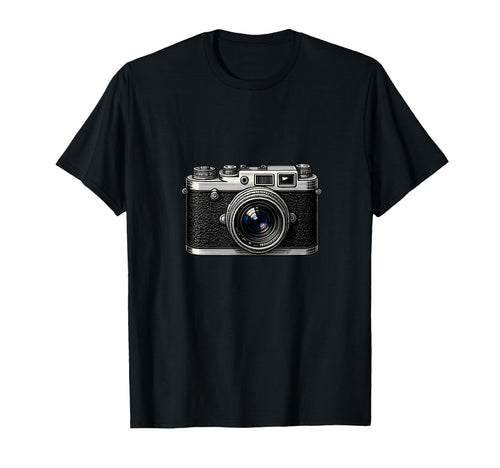 Rangefinder Camera Analog Film Art T-Shirt - Novelty Apparel for Adults - T-Shirt, Sweatshirt, Hoodie