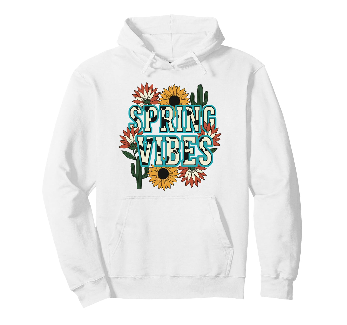 Spring Vibes Floral Botanical Nature Hoodie - Streetwear Style for Adults - T-Shirt, Sweatshirt, Hoodie