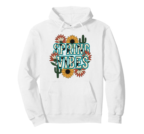 Spring Vibes Floral Botanical Nature Hoodie - Streetwear Style for Adults - T-Shirt, Sweatshirt, Hoodie