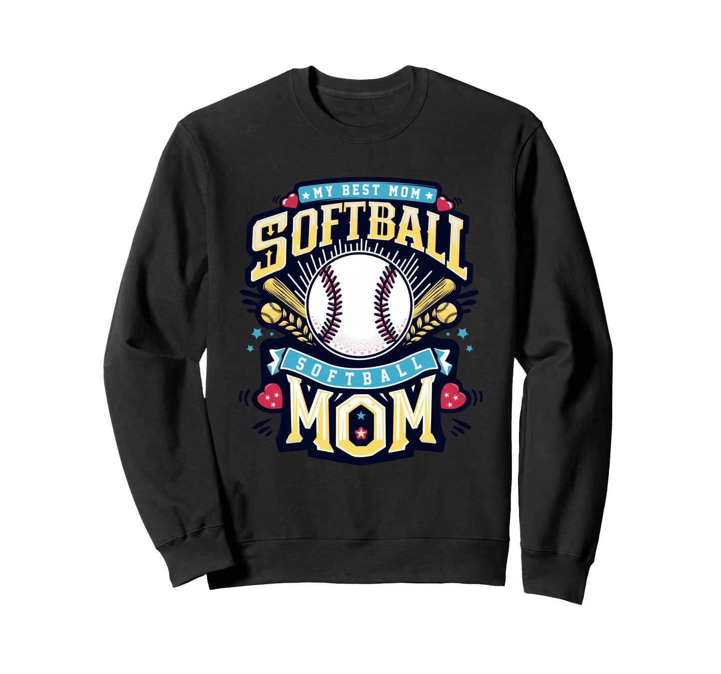 Softball Vibes Softball Groovy Sweatshirt - Novelty Apparel for Adults - T-Shirt, Sweatshirt, Hoodie