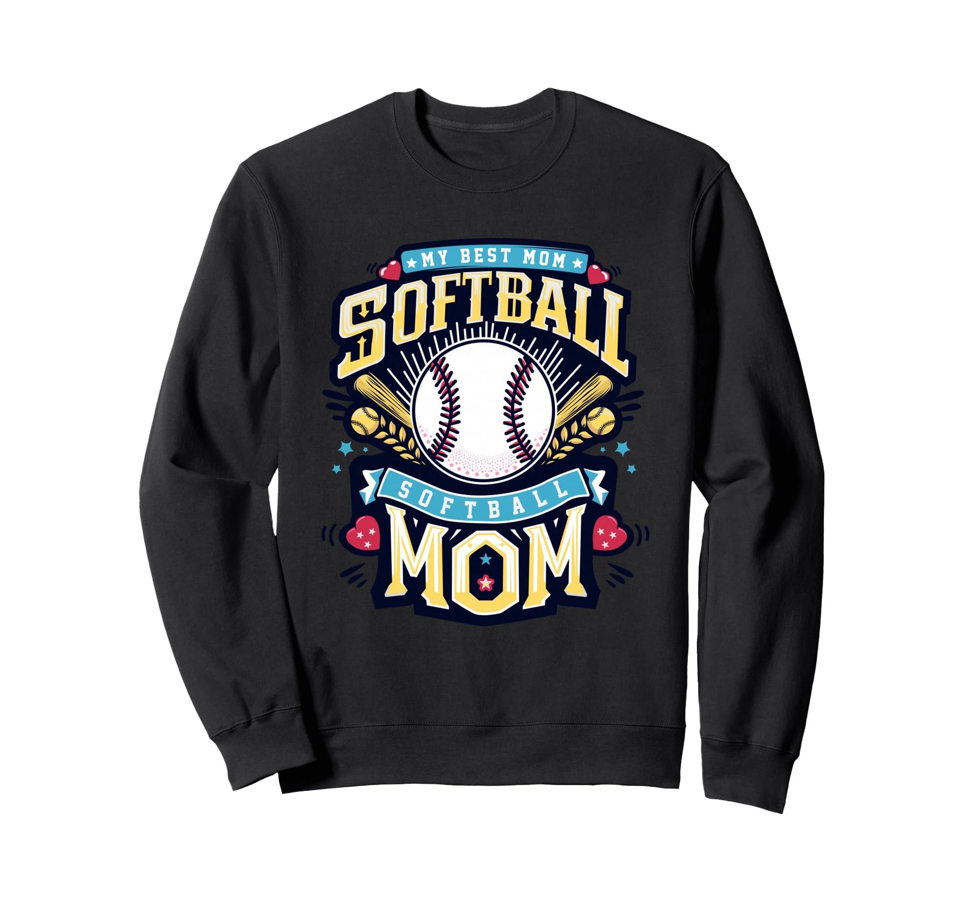 Softball Vibes Softball Groovy Sweatshirt - Novelty Apparel for Adults - T-Shirt, Sweatshirt, Hoodie