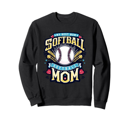 Softball Vibes Softball Groovy Sweatshirt - Novelty Apparel for Adults - T-Shirt, Sweatshirt, Hoodie