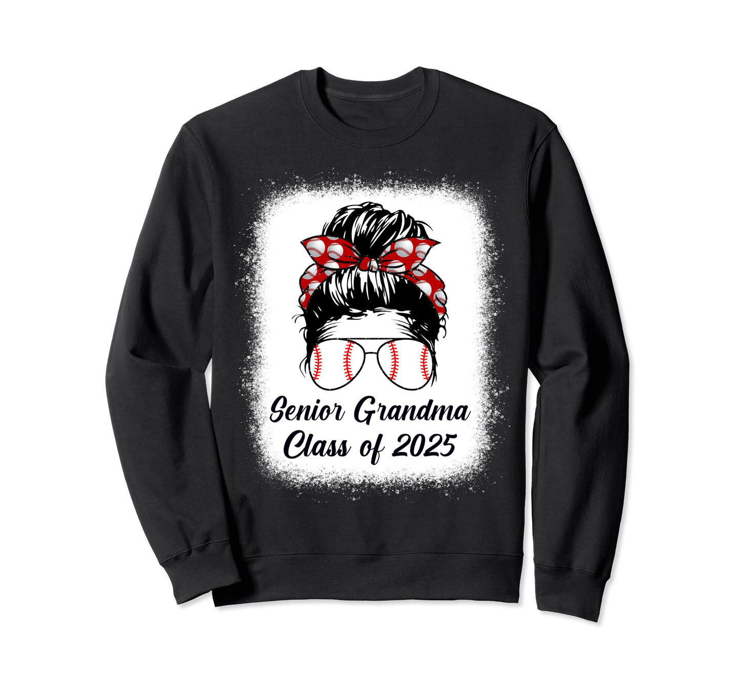 Class 2025 Baseball Grandma Sweatshirt - Custom Art Print for Adults - T-Shirt, Sweatshirt, Hoodie