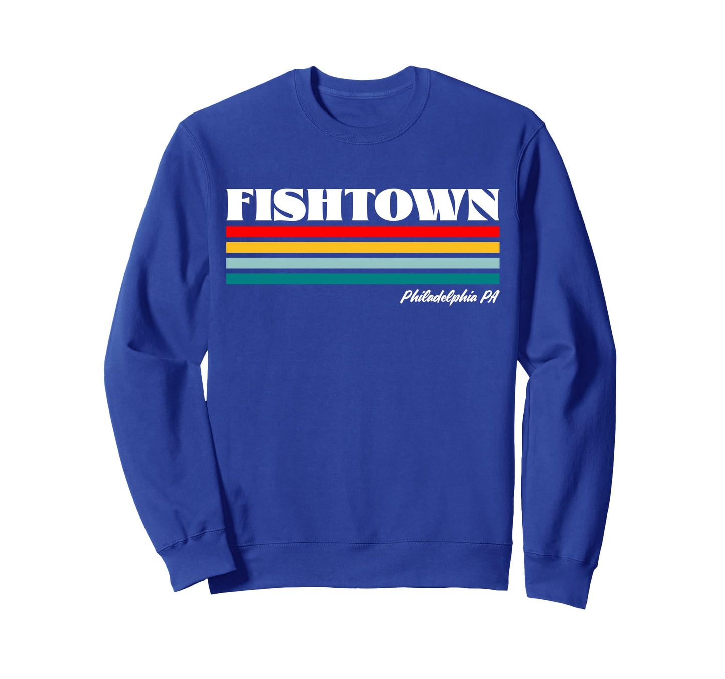 Fishtown Philadelphia Pa Rainbow Sweatshirt - Custom Art Print for Adults - T-Shirt, Sweatshirt, Hoodie