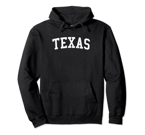 Texas Distressed White Varsity Text Hoodie - Custom Art Print for Adults - T-Shirt, Sweatshirt, Hoodie