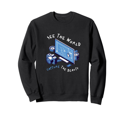 Photography Camera Snap Photo Cameras Sweatshirt - Minimalist Print Unisex - T-Shirt, Sweatshirt, Hoodie