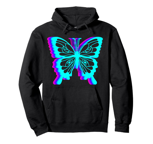 Butterfly Insect Vaporwave Hoodie - Aesthetic Graphic for Adults - T-Shirt, Sweatshirt, Hoodie
