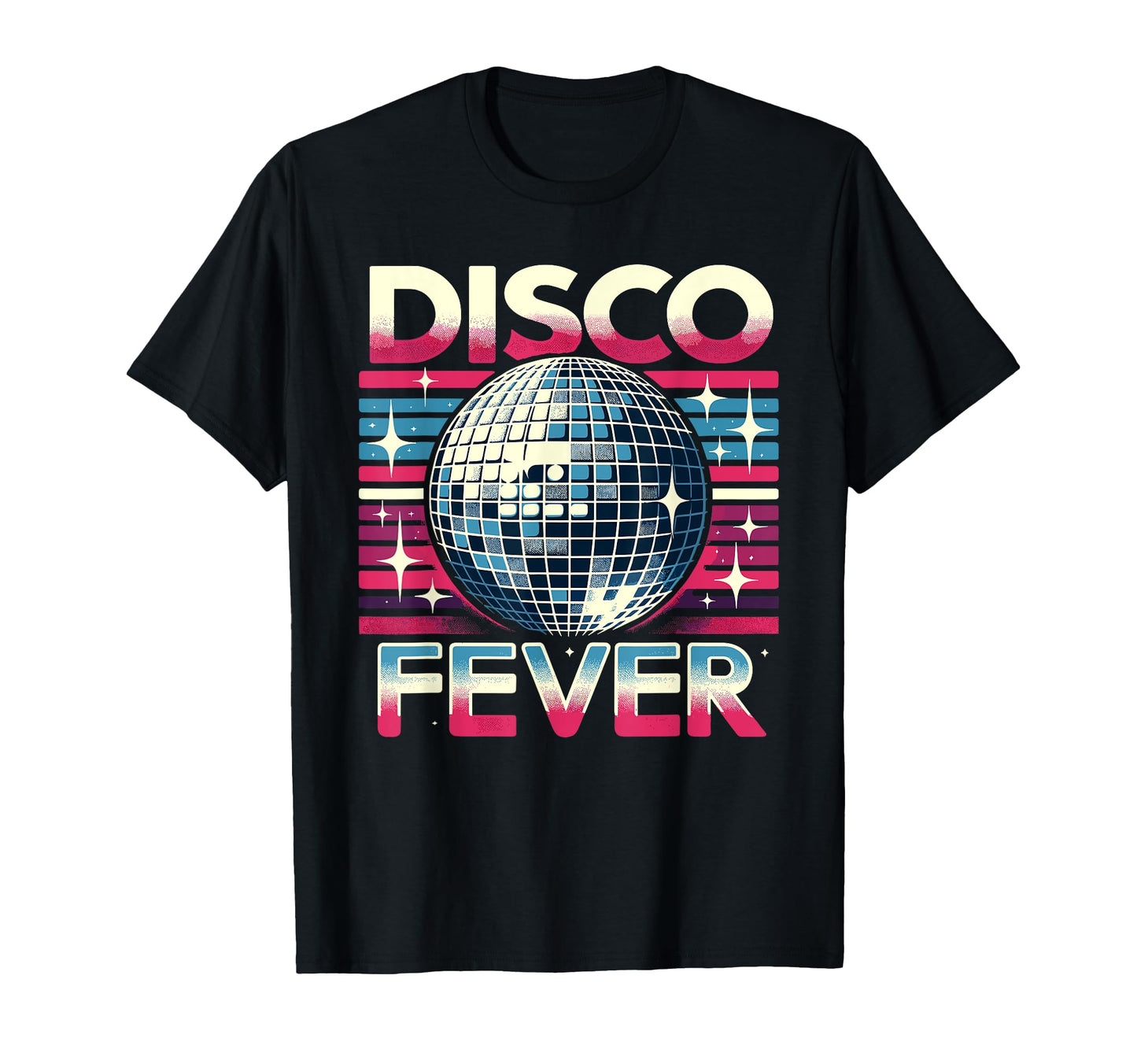 Disco Fever Dance Party Mirror Ball T-Shirt - Trendy Graphic for Adults - T-Shirt, Sweatshirt, Hoodie