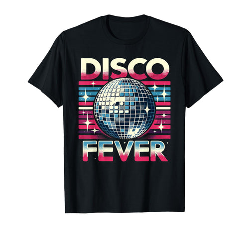 Disco Fever Dance Party Mirror Ball T-Shirt - Trendy Graphic for Adults - T-Shirt, Sweatshirt, Hoodie