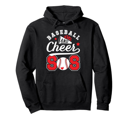 Baseball And Cheer Sis Baseball Hoodie - Graphic Print Men Women - T-Shirt, Sweatshirt, Hoodie