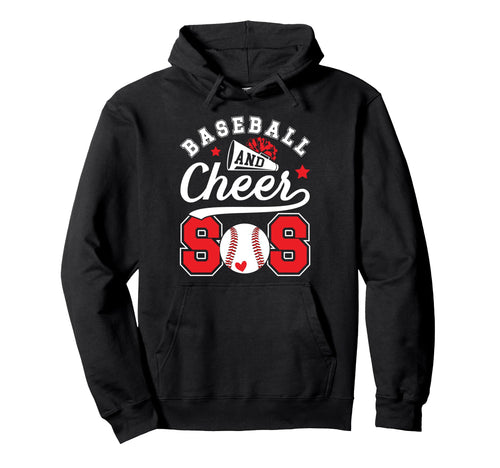 Baseball And Cheer Sis Baseball Hoodie - Graphic Print Men Women - T-Shirt, Sweatshirt, Hoodie