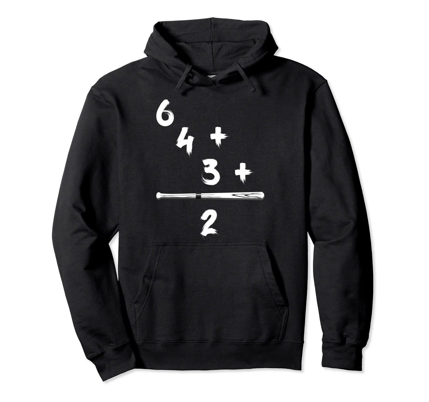Funny Softball Baseball Math 6 4 3 2 Hoodie - Novelty Apparel Unisex - T-Shirt, Sweatshirt, Hoodie