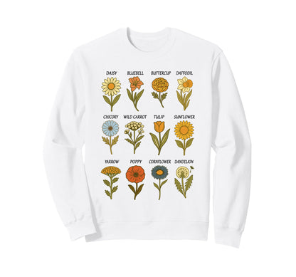 Floral Wildflower Boho Summer Flower Sweatshirt - Graphic Print Unisex - T-Shirt, Sweatshirt, Hoodie