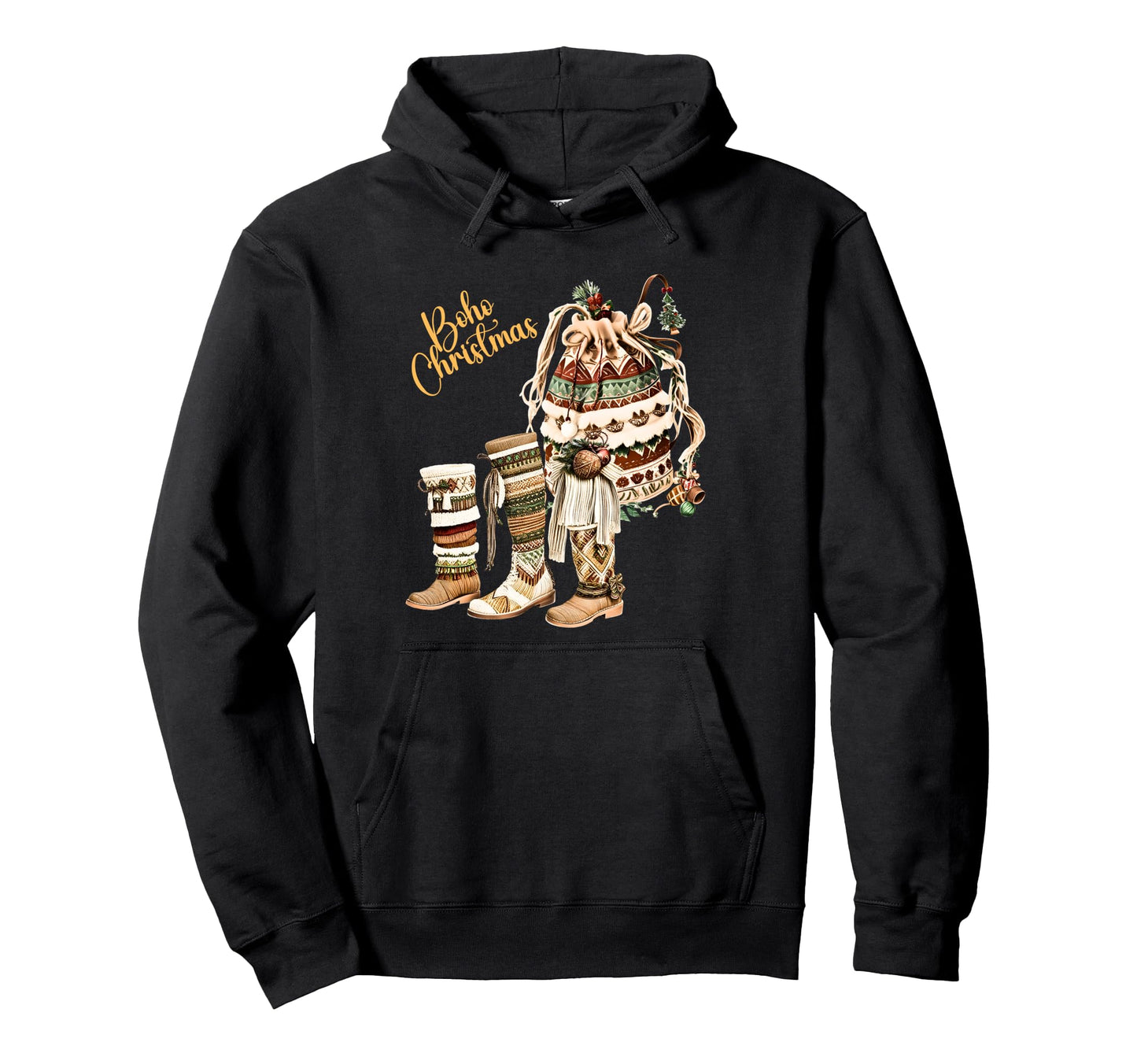 Boho Holiday Decor Hoodie - Graphic Print Unisex - T-Shirt, Sweatshirt, Hoodie